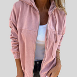 Zoe | Giacca morbida con zip