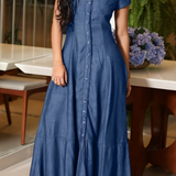 Paola | Abito lungo in jeans
