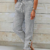 Viviana | Pantaloni casual a righe