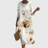 Sandra | Abito lungo a fiori elegante
