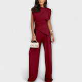 Michela | Completo con top asimmetrico e pantaloni ampi