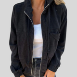 Zoe | Giacca morbida con zip