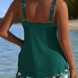 Serena | Tankini a righe con pantaloncino da spiaggia