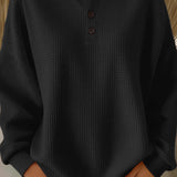 Aurelia | Maglione in maglia a nido d'ape con bottoni