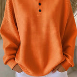 Aurelia | Maglione in maglia a nido d'ape con bottoni