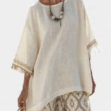 Simonetta | Completo boho chic con frange