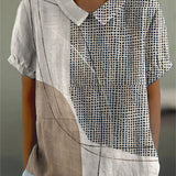 Ottavia | Camicia con pois e linee astratte