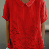Viviana | Camicia ricamata a fiori