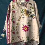 Franca | Camicia casual con stampa floreale vintage