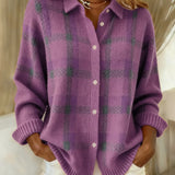 Delia | Giacca-camicia a quadri con bottoni
