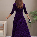 Nadia | Abito elegante in velluto per le feste