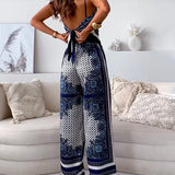 Mara | Completo due pezzi con top a lacci e pantaloni per le vacanze