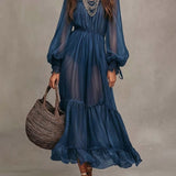 Sabina | Abito midi elegante con scollo a V