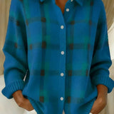 Vera | Cardigan a quadri spazzolato