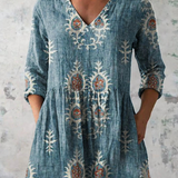 Rina | Blusa lunga con scollo a V