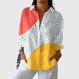 Assunta | Blusa leggera e colorata con stampa