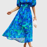 Olga | Abito midi floreale che valorizza la figura