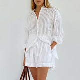 Giada | Completo con camicia abbottonata e shorts ariosi