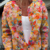 Rita | Cardigan casual con stampa floreale e bottoni
