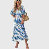Azzurra | Abito lungo boho