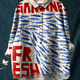Sveva | Maglietta casual vintage con illustrazione di pesci