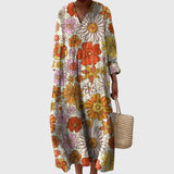 Ornella | Abito con motivo geometrico