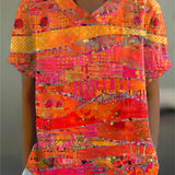 Fabrizia | Camicia con stampa astratta