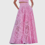 Lidia | Set elegante con top corto e gonna