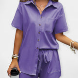 Nunzia | Completo comodo con camicia e pantaloncini
