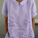 Viviana | Camicia ricamata a fiori