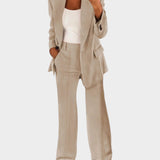 Romina | Completo elegante con giacca e pantaloni a vita alta