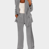 Romina | Completo elegante con giacca e pantaloni a vita alta