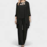 Raffaella | Completo in maglia tre pezzi con cardigan