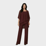 Mirella | Completo elegante con blusa a strati