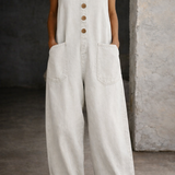 Ilaria | Salopette in denim con lavaggio vintage