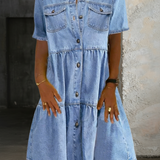 Raffaella | Abito in jeans tra eleganza e casual