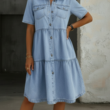 Raffaella | Abito in jeans tra eleganza e casual
