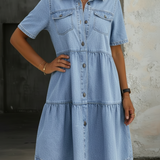Raffaella | Abito in jeans tra eleganza e casual