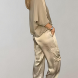 Agostina | Set lounge cargo effetto seta