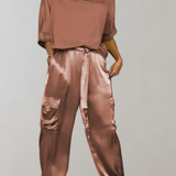 Agostina | Set lounge cargo effetto seta