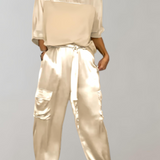 Agostina | Set lounge cargo effetto seta