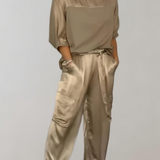 Agostina | Set lounge cargo effetto seta