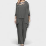 Raffaella | Completo in maglia tre pezzi con cardigan