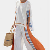 Iris | Set elegante a righe