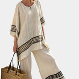 Iris | Set elegante a righe