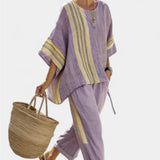 Iris | Set elegante a righe