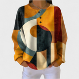 Carolina | Maglione con motivo geometrico in rilievo