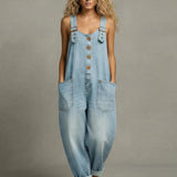 Agnese | Salopette in denim elegante con tasche
