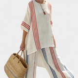 Cristiana | Set elegante a righe