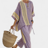 Norma | Completo boho color lavanda